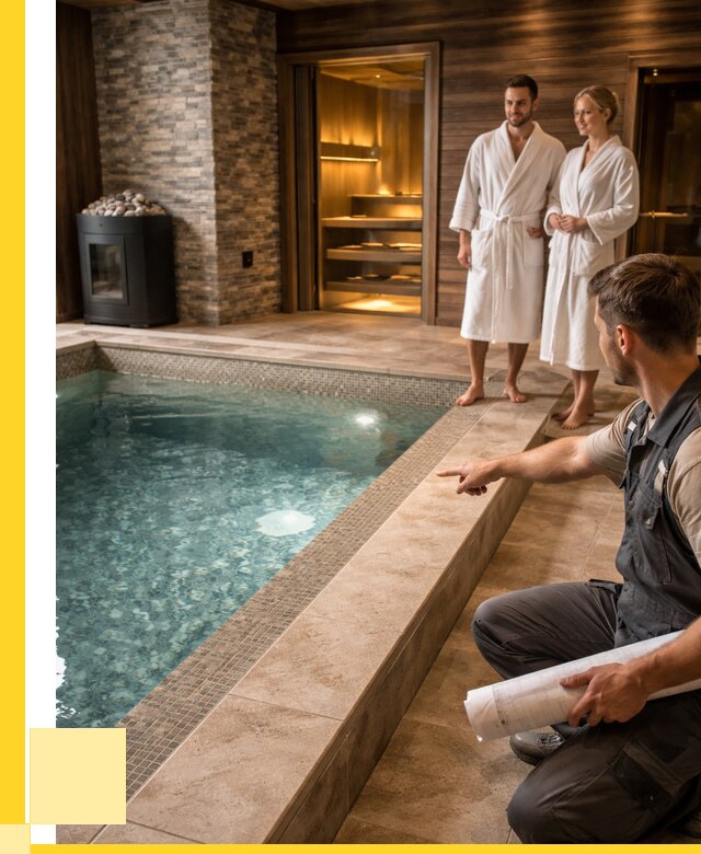 Проект бани с бассейном под ключ в Вологде от 66768 р. | ЭриданВгд