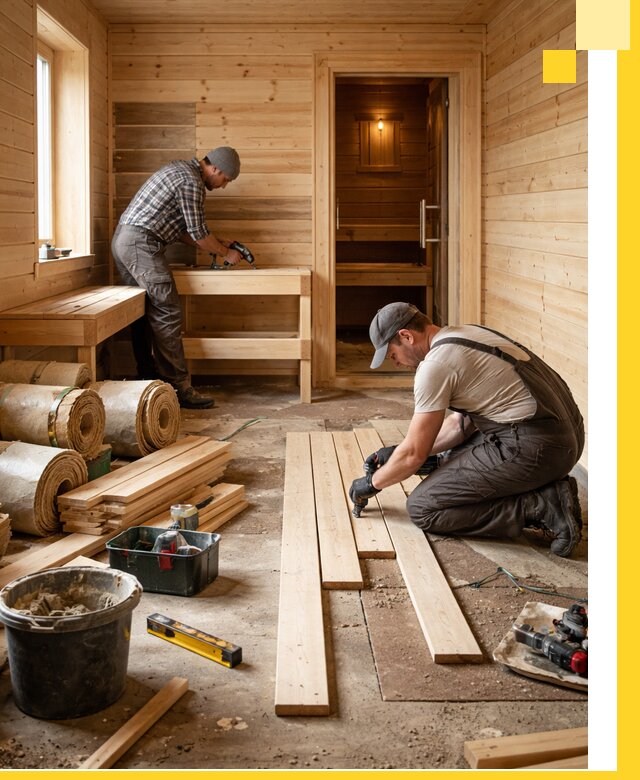 Индивидуальный проект бани с комнатой отдыха под ключ в Вологде