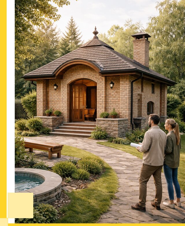 Проект кирпичной бани в Вологде от 30816 р. | ЭриданВгд