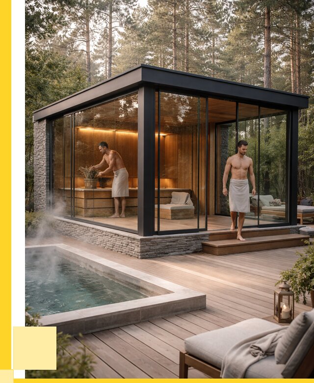 Стеклянные бани и двери в Вологде от 462240 р. | ЭриданВгд