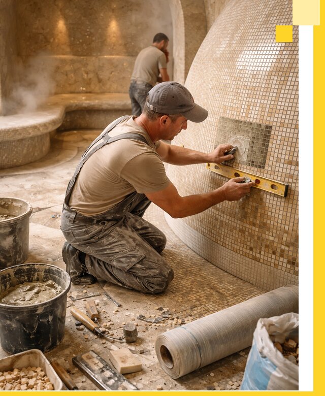 Хамам под ключ в Вологде: проектирование, строительство, отделка