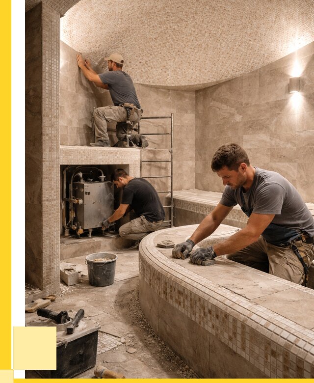 Монтаж хамамов под ключ в Вологде от 256800 р. ЭриданВгд