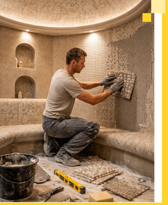 Устройство и монтаж домашнего хамама под ключ в Вологде