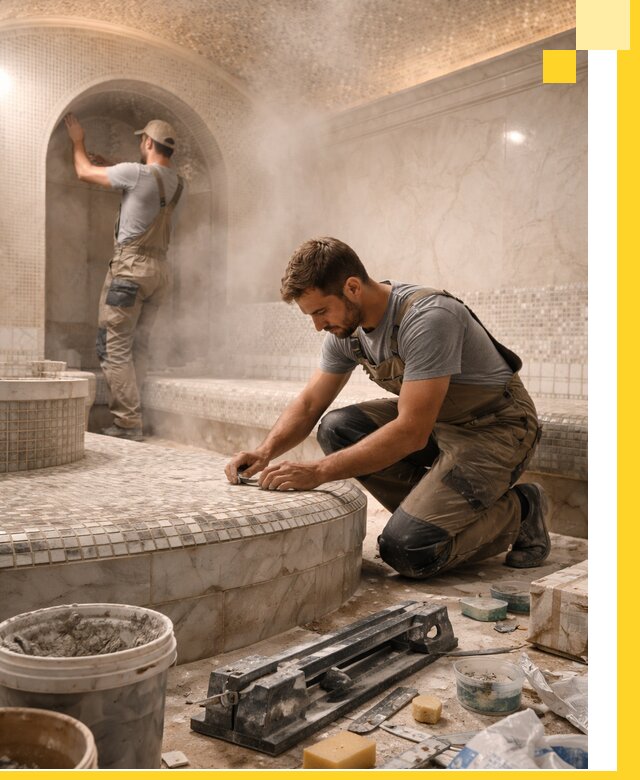 Профессиональный дизайн хамама и SPA под ключ в Вологде