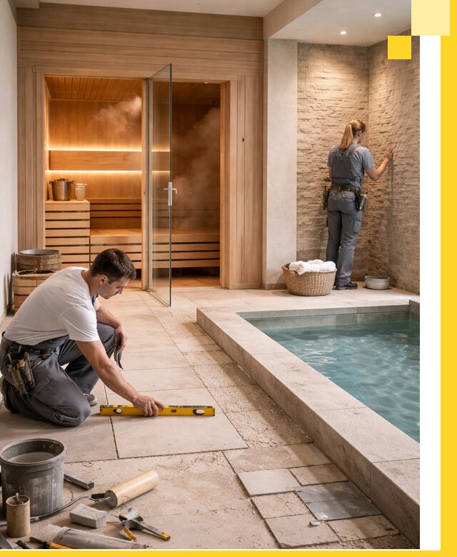 Комплексный дизайн и отделка интерьеров SPA под ключ в Вологде